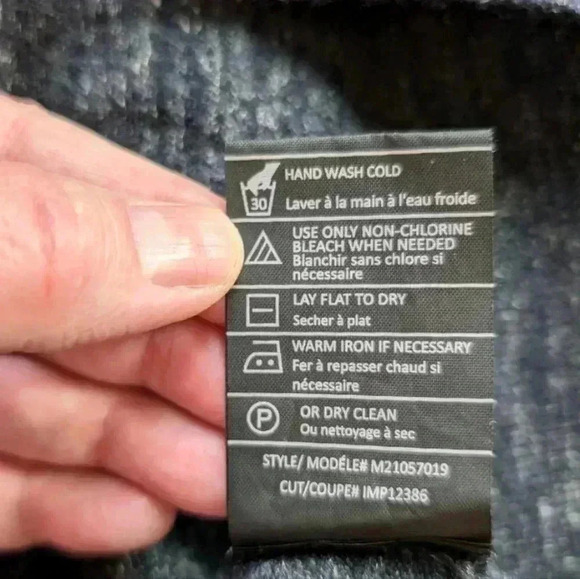 Vince Sweater Wool Linen Blend Dark Blue Marl Crewneck Women's size Medium - Picture 11 of 14